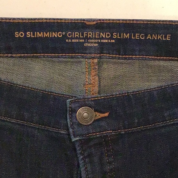 Chico’s So Slimming Girlfriend Slim Leg Ankle size 3.5R - Picture 3 of 6